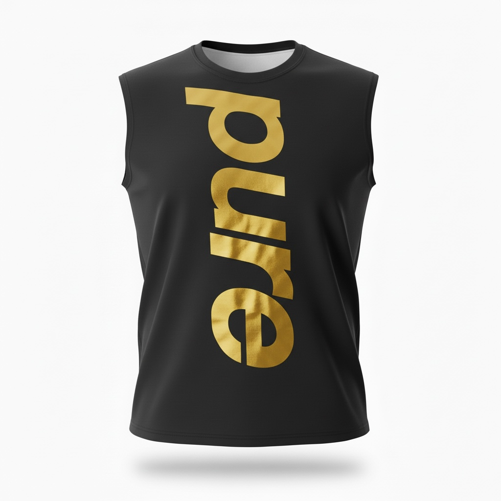 Black & Gold Sleeveless shirt